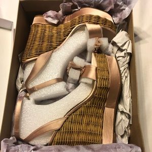 Jessica Simpson Nude Blush Wedges 8M